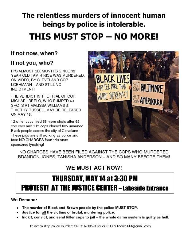 CLEshutdown “No More!” Flyer