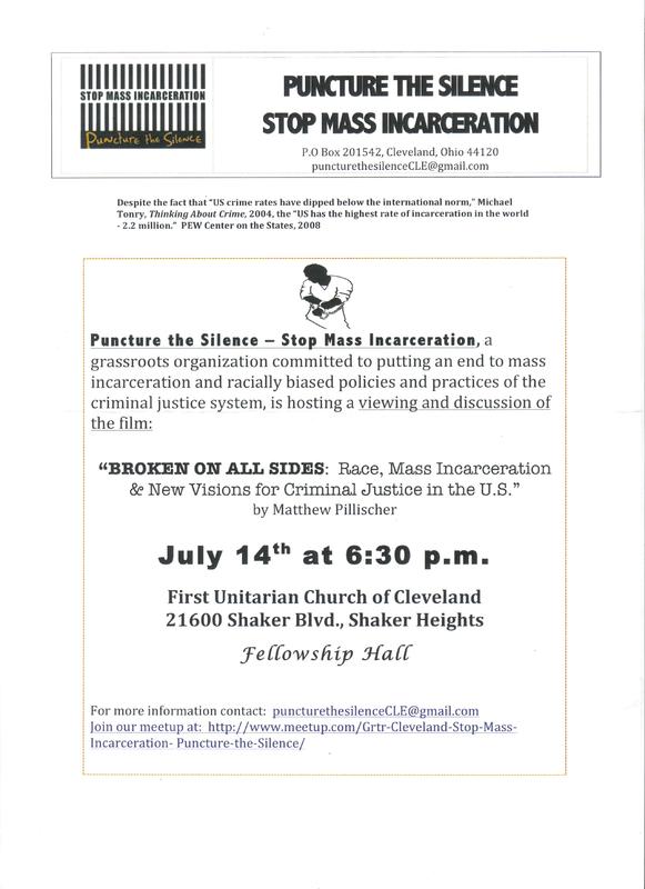 Flyer Announcing Puncture The Silence Film-Showing–Broken on All Sides