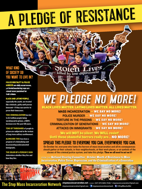 Stop Mass Incarceration Network Pledge of Resistance